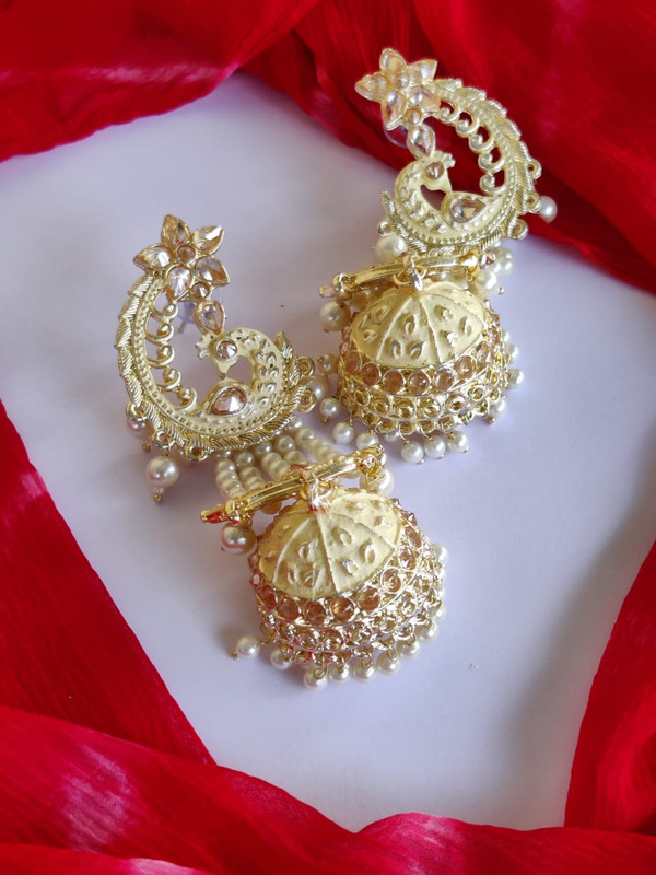 [ER23 CREAM] Splendid Reception Cream Earrings Set
